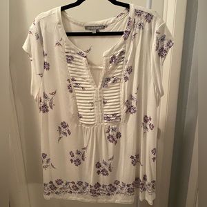 Daniel Rainn Patoka Pleated Split knit top